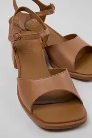 Kora Sandal Nude Leather Sandals for Women.