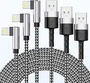 [Apple MFi Certified] iPhone Charger Fast Charging 3-Pack 6FT Lightning Cable Nylon Braided iPhone Charger Cord 2+2+3
