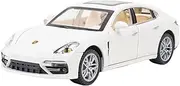 Finished Scale Model 1:24 for Porsche Panamera Diecast Alloy Car Model Miniature Simulation Vehicle Model Decorative Ornaments Presents Ornaments(White)