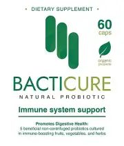 BactiCure Natural Probiotic Immune System Support - 60 Capsules