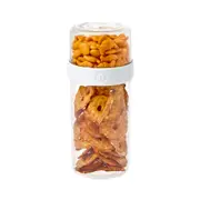 iDesign Fresh Stack N Snack Double Sided Pantry Food Container Clear Large