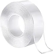 Spendeal Double Sided Tape Heavy Duty, 9.84FT Nano Tape Extra Large Clear Mounting Tape, Removable Traceless Two Sided Adhesive Tape, Strong Grip Picture Hanging Strips Adhesive Poster Carpet Tape