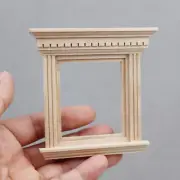 Unfinished Window 1/12 Scale Dollhouse Miniatures Wooden Building Accessories