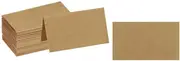 120 Pieces Rustic Place Cards, Blank Kraft Place Card Holders, Kraft Paper Place Cards Bulk Place Cards for Names, Food Labels, Wedding, Party, Table Number Plate(#1)