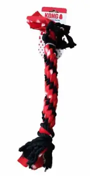 KONG Signature Cotton Rope Dual Knot 20" Fetch Tug Toy for Dogs BRAND NEW