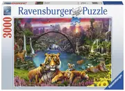 Tigers In Paradise Jigsaw Puzzle, 3000 Piece