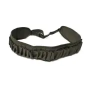 Shotgun Shooter’s Bag With Pouch 30 Shells Canvas Green Belt Cartridge Holder