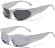 YAMEIZE Womens Sunglasses Wrap Around Cycling-Sport UV400 Protection Trendy Driving Sun Glasses for Men