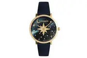 Olivia Burton Leather Blue Dial Women's Watch - 24000081