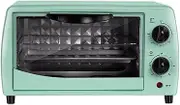 Mini Toaster Oven Compact Electric with Double Hot Plates Oven 12l Large Volume 70-250°C Temperature 60 Minute Timer Rotation Timing