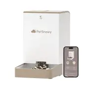 Snow+ Automatic Cat Feeder, Wi-Fi Enabled Automatic Cat Food Dispenser with A...