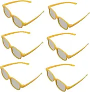 COSMEVIVI 3D Movie Glasses for Boys 6 Pack Plastic Frame Stereoscopic Eyewear for Cinema Gaming and Family Time Comfortable and Easy to Wear