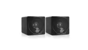 Pyle PCB3BK 3-inch Mini Cube Bookshelf Speaker PAIR BLACK , 100W