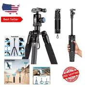 Travel-Ready Carbon Fiber Tripod with Quick-Release Ball Head for Dynamic Shots