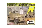 Dragon 6727 1/35 Armored 1/4Ton 4X4 Truck W/.50Cal Machine Gun Plastic Model Kit