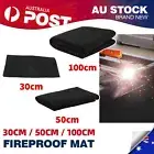 Fire Pit Mat Fireproof Mat Stove Grill Mats Blanket 100x100cm 982℃ Resistant New