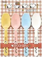 Skater S-18P-A Snoopy Picnic Spoon, Set of 4, Plastic, 5.9 inches (15 cm), Made in Japan