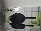Parini Cookware Hand Cast Iron Grill Pan- Pre-Seasoned New