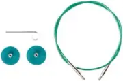 Options Interchangeable Circular Knitting Needle Cable - 60" Green
