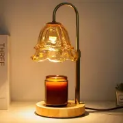 Dimmable Flower Candle Warmer Lamp with Timer - Vintage Home Decor for Women,...