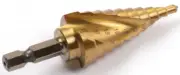 KOSHIHARA Step Drill NN401 Shaft 1/4” Hex Size 4~22mm 10-Step Haight Speed Steel