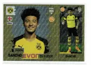2019 Panini Soccer Sticker Jadon Sancho gold foil/refractor No.467 a/b rc