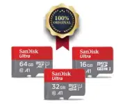 SanDisk Ultra MicroSD Flash Memory Card 16GB 32GB 64GB for Smartphones & Tablets