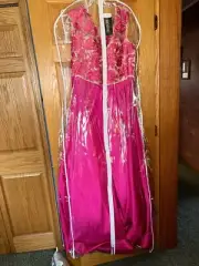 Sherri Hill Prom Dress Size 24 Fuscia New With Tags