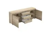 Porto Buffet Sideboard TV Stand Storage Cabinet Cupboard - Light Sonoma Oak