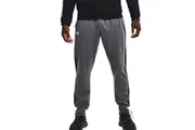 Mens Under Armour Brawler Pants Grey/Black Joggers Athletic Trackies