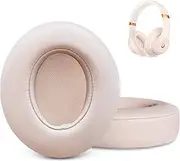 Studio 3 Ear Pads Replacement, GEVO Earpad Cushions for Beats Studio 2 3 Wired Wireless Over-Ear Headphones, Studio3 Ear Cups with Strong Adhesive (Rose Gold)