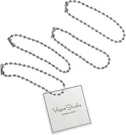 [LALAFINA] Keychains Outdoor 20pcs 2.4mm Nickel Plated Ball Chain Tone Connector Clasp Ball Chains