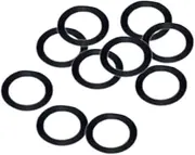 Generic Set of 10 HO Gauge Rubber Tires for 1:87 Model Train Accessories