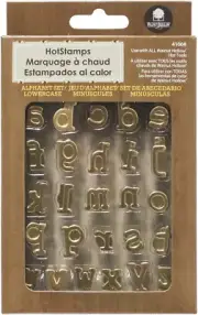 Hotstamp Lowercase Alphabet Set for Branding and Personalization