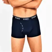 Bonds Men's "Guyfront" Microfibre Navy Blue Trunks Size XXL New Without Tags