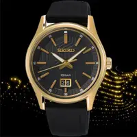 在飛比找momo購物網優惠-【SEIKO 精工】CS系列 黑金時尚手錶 SK034(6N