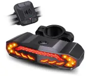 Loud Bicycle Security Keyless Alarm Bright Rear Light Waterproof Rechargeable ×1