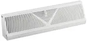 Baseboard Register Vent- RoundFlow Design for Maximum air Flow - Smooth air A...