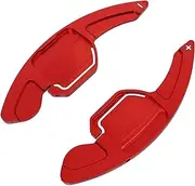 Car Steering Wheel Shift Paddles for Seat Alhambra Ateca Leon4 5F FR Car Steering Wheel Shifter Styling Accessories Extension Shifters 2PCS HTEOPOEKFR(Red)