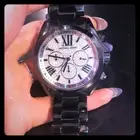 NEW MICHAEL KORS BRADSHAW BLACK CHRONOGRAPH PAVE DIAL,ROMAN # WATCH- MK5847