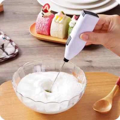 Electric Egg Beater All Frother Household Kitchen Mini Stainless Milk Tea New