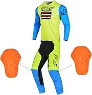 Willbros MX Motocross Jersey Pants Combo Dirt Bike Riding Protective Moto Gear Set Adult