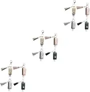12 Pcs Key Chain Bottle Clear Keychain Bottle Makeup Bottle Small Bottle Empty Keychain Bottles Tassel Holder Lotion Container Shower Bottle Travel Leather Portable Small Keychain