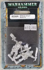 2000 40K Space Marine WOLF SCOUTS w PLASMA, BOLT PISTOL 8006R - NIP OOP BLISTER
