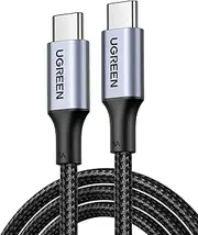 [UGREEN] USB C to USB C Cable 100W Type C Charger Cable Power Delivery PD Charging Cord for iPhone 15 Pro Max, MacBook Pro, iPad Pro, Dell XPS, Chromebook, Pixel 8, Galaxy S24 S23, Switch (1M, Black)