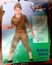 Boys Woodsman Costume Robin Hood, Peter Pan, Linc Size M 7-9