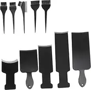 Healvian Complete Hair Dyeing Tools 10pcs Set Highlighting Board Brush Dyeing Boards for Home