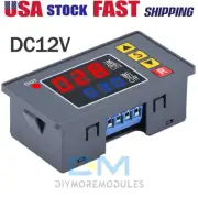 DC 12V LED Timer Delay Relay Programmable Cycle Timer Switch Relay Module 1Pack