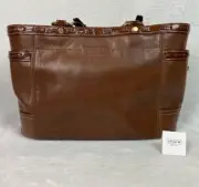 NEW WITH TAGS Brown Leather Coach Bag