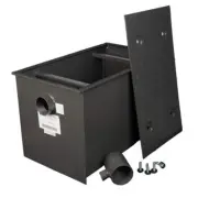 Wentworth Grease Interceptor Trap Durable Metal Rectangle 70 lbs/35 GPM Black